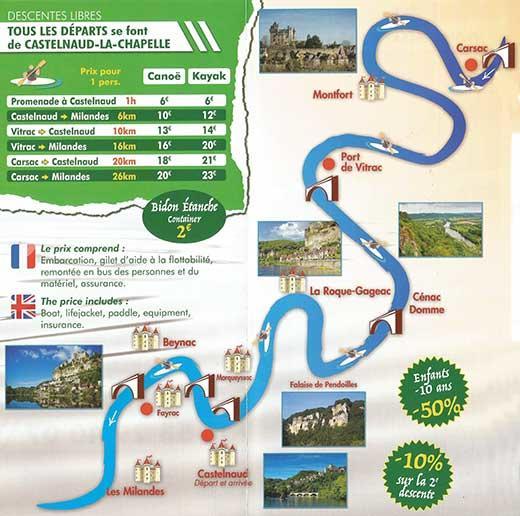 Terre D'Histoire - Baignade - Canoe - Piste Cyclable A 100 M Castelnaud La Chapelle Exteriör bild